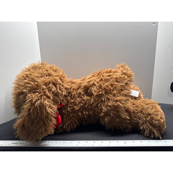 Walmart Large Laying Golden Doodle Fluffy Brown Dog Plush Toy 24” #296541 - Picture 5 of 10